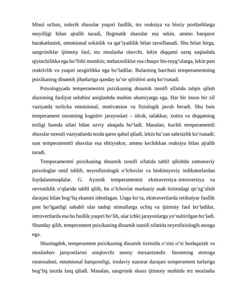 Temperament 2