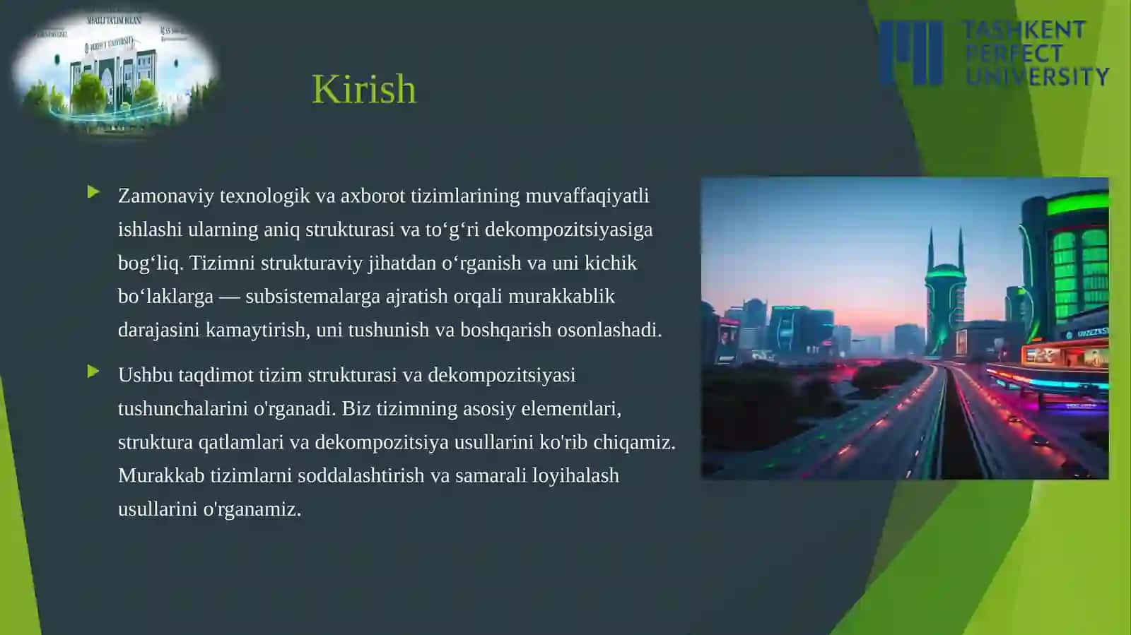 Tizim Strukturasi va Dekompozitsiya 2