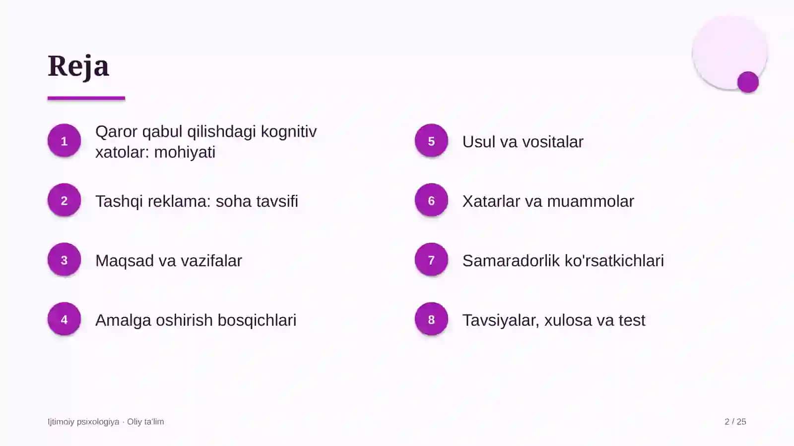 tashqi reklama sohasida qaror qabul qilishdagi kognitiv xatolar 1928 2