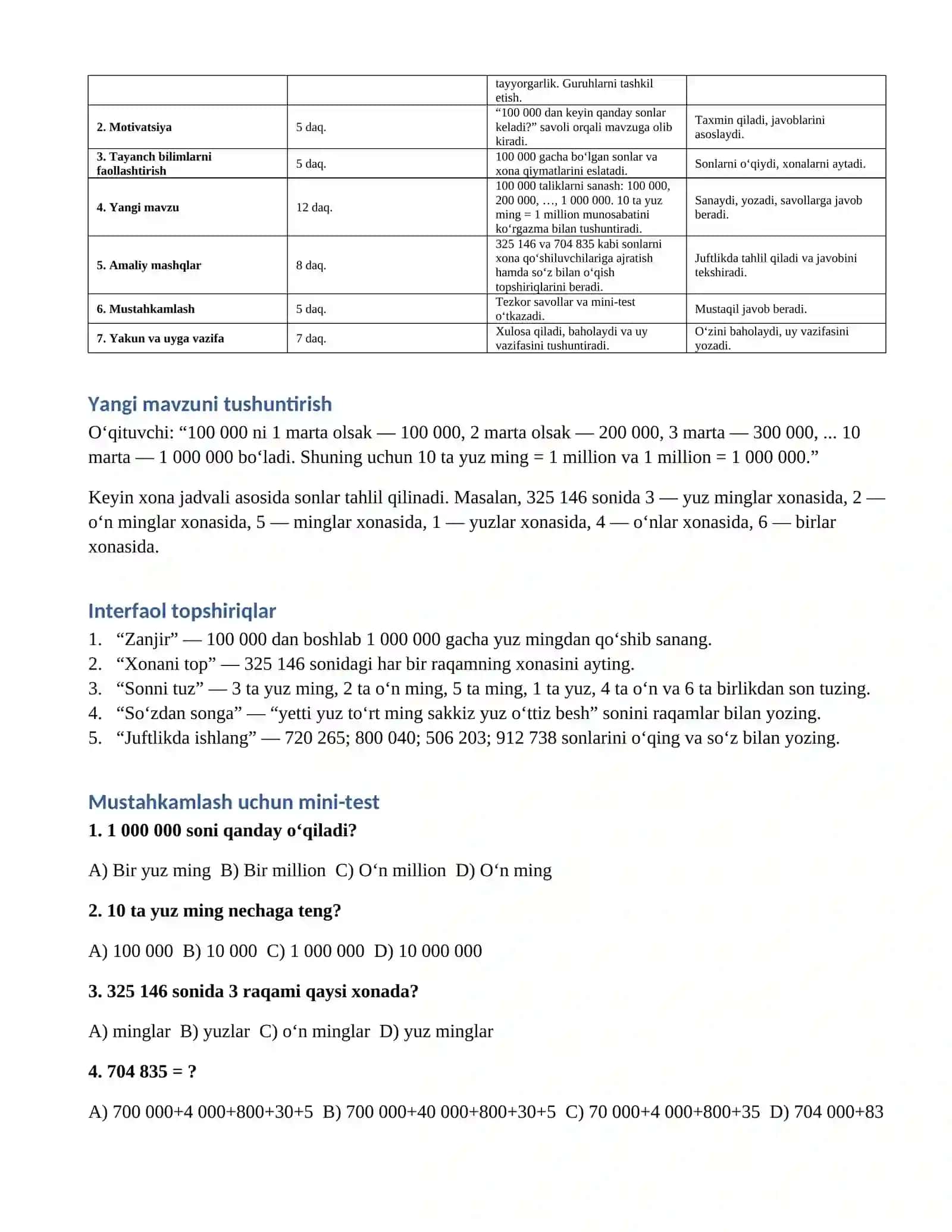 5-SINF MATEMATIKA FANIDAN DARS ISHLANMA 2