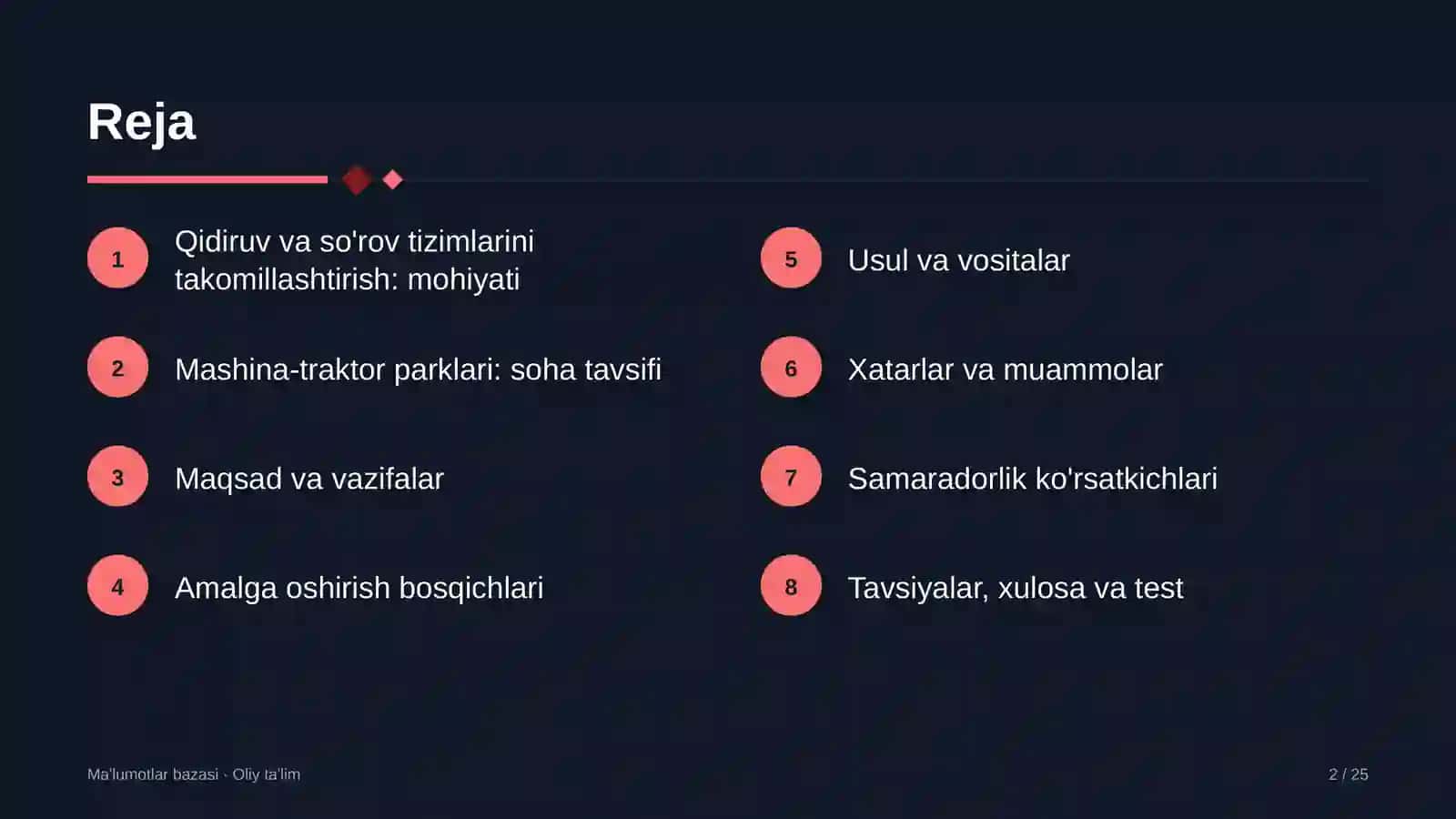 mashina traktor parklarida qidiruv va so'rov tizimlarini takomillashtirish 4238 2