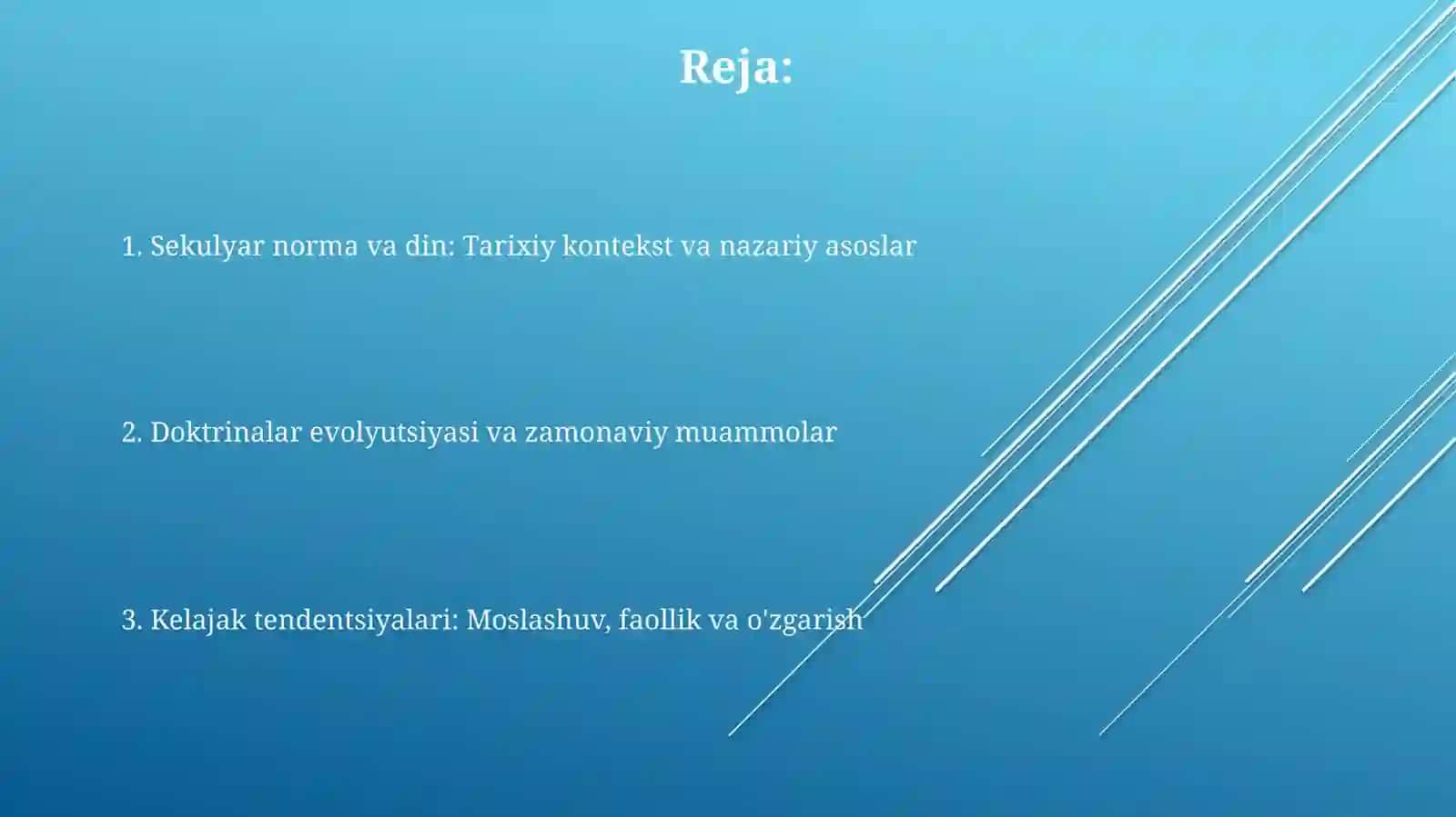 Diniy tashkilotlarning zamonaviy dunyoviy me'yorlarga moslashuvi 2
