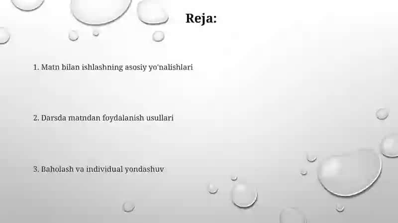 Boshlangʻich sinflarda matn ustida ishlash yuzasidan umumiy tafsiyalar 2