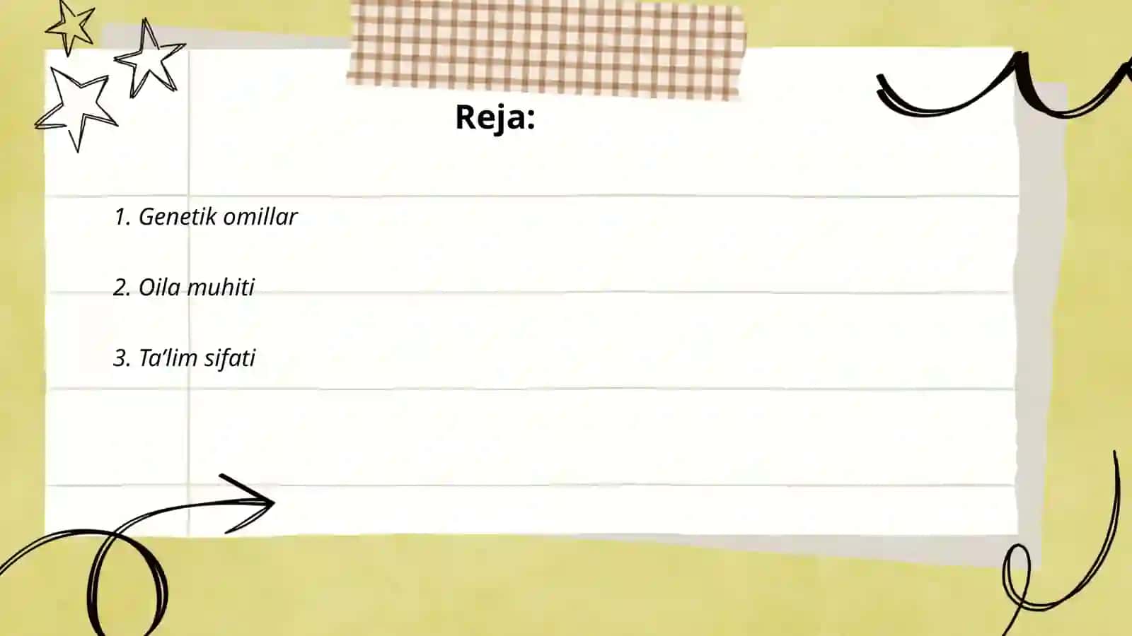 Inson qobilyatiga ta'sir qiluvchi omillar 2