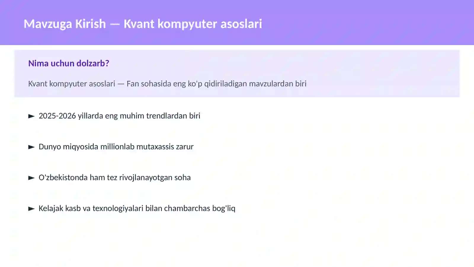 Kvant kompyuter asoslari 2