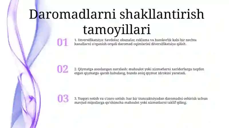 Byudjet Daromadlarini Shakillantirish Prinsiplari 2