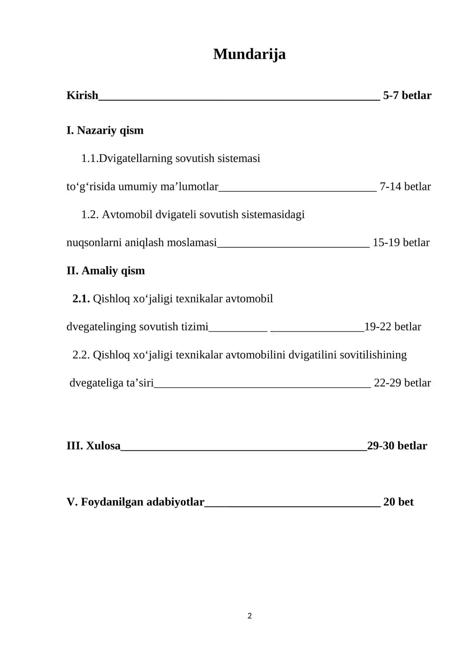 Qishloq xoʻjaligi texnikalari sovutish tizimi 2