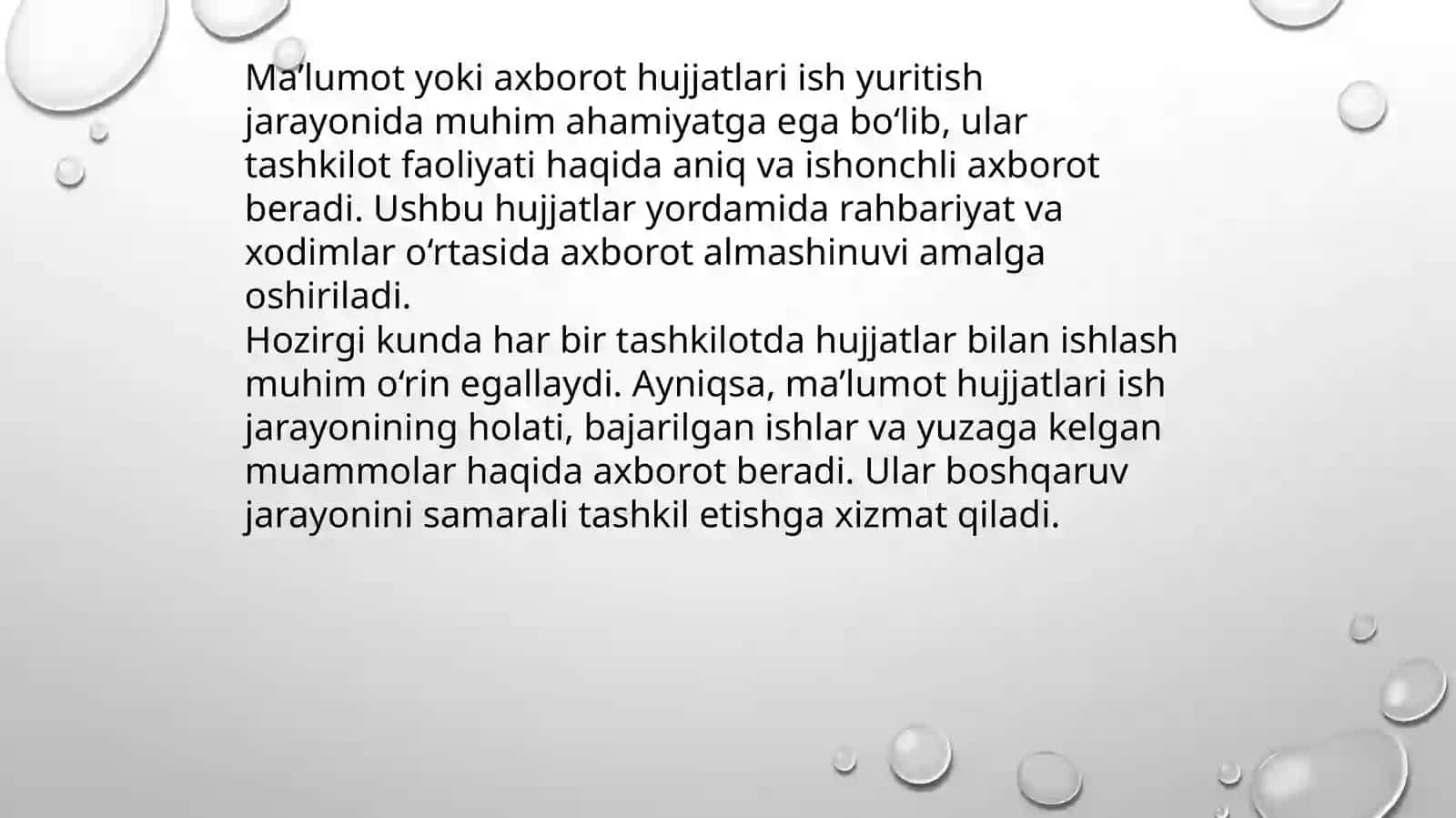 Axborot hujjatlari 2