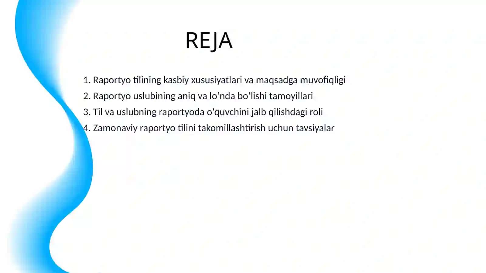 RAPORTYOT IJODIDA TIL VA USLUB 2