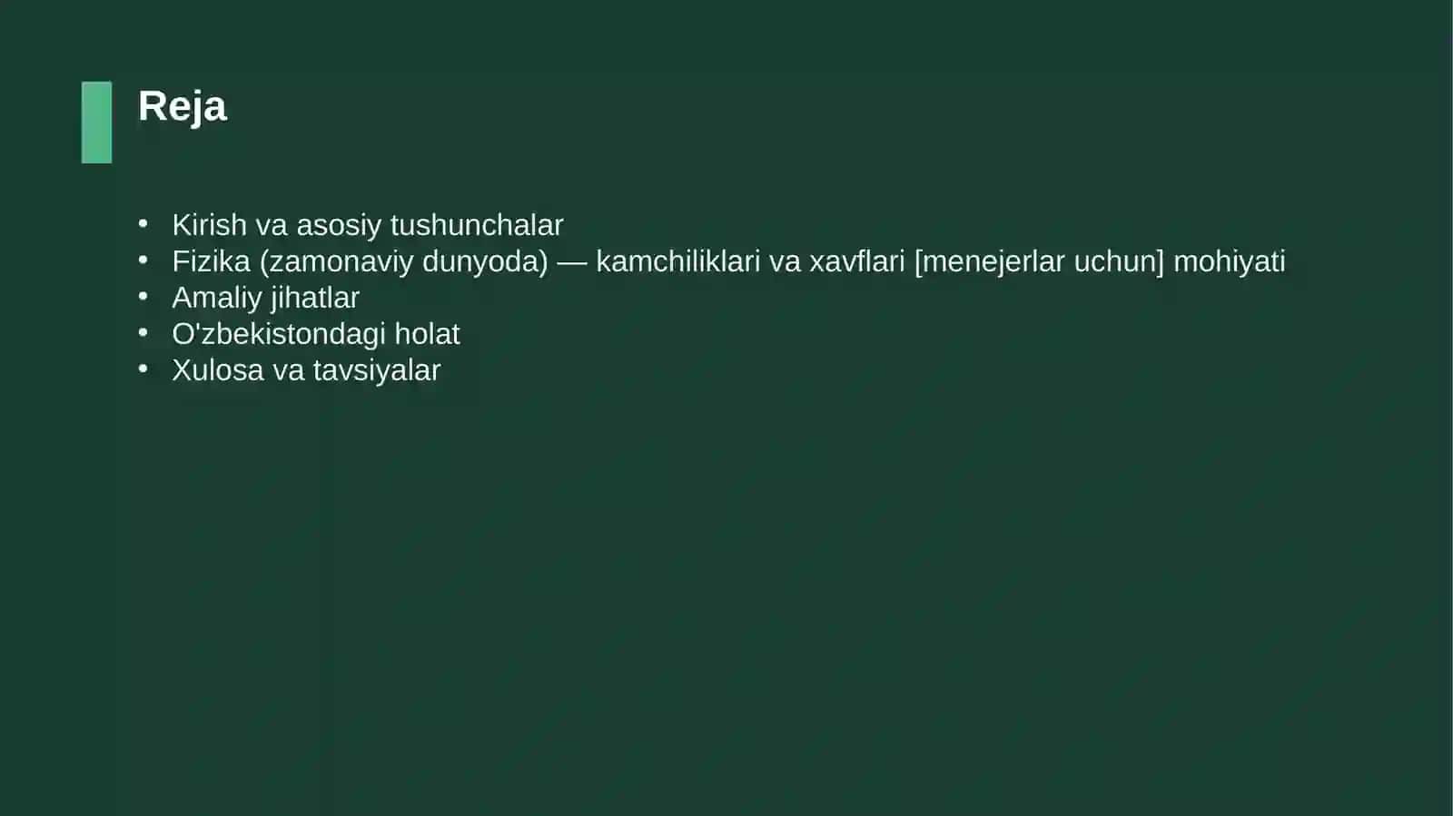 Fizika (zamonaviy dunyoda) — kamchiliklari va xavflari [menejerlar uchun] 2