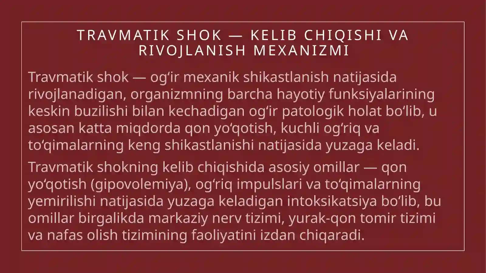 Uzoq muddatli bosilish sindromi 2