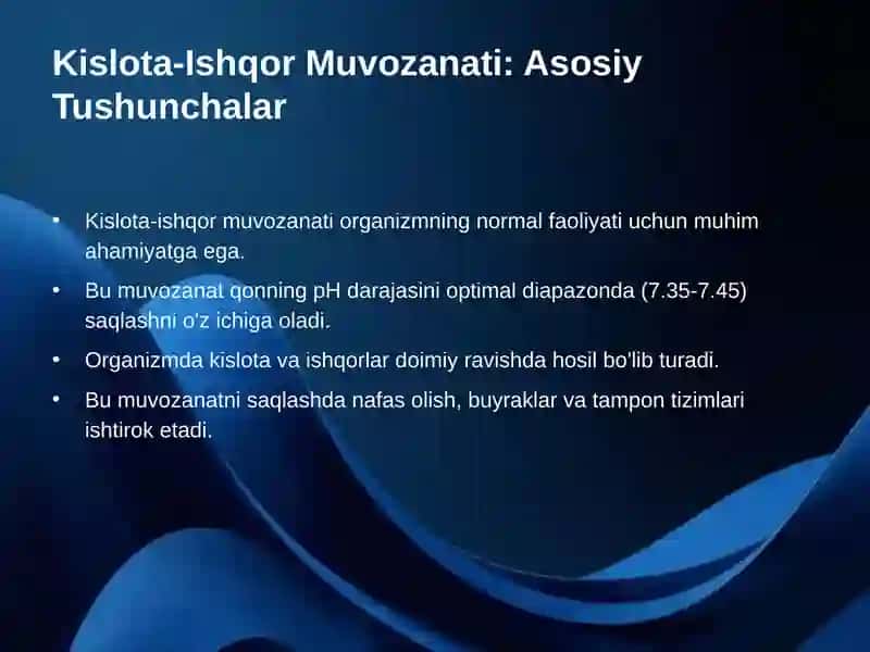 Kislota-Ishqor Muvozanati Patafiziologiyasi 2