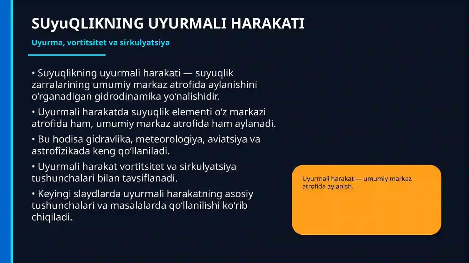 SUyuQLIKNING UYURMALI HARAKATI 2