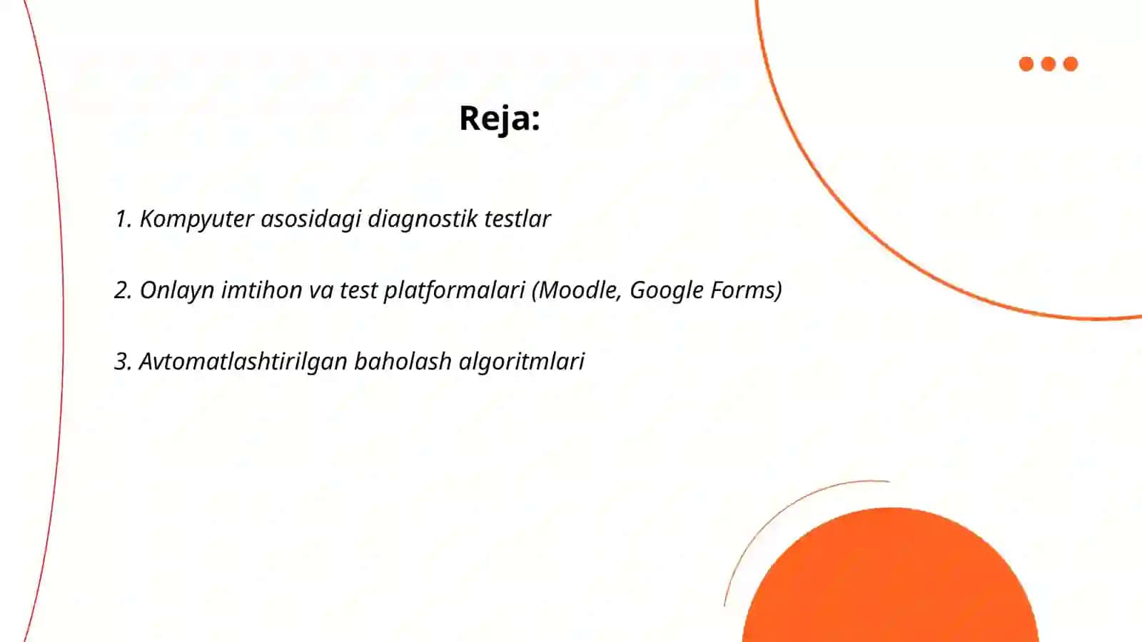Kompyuter asosidagi diagnostik testlar 2