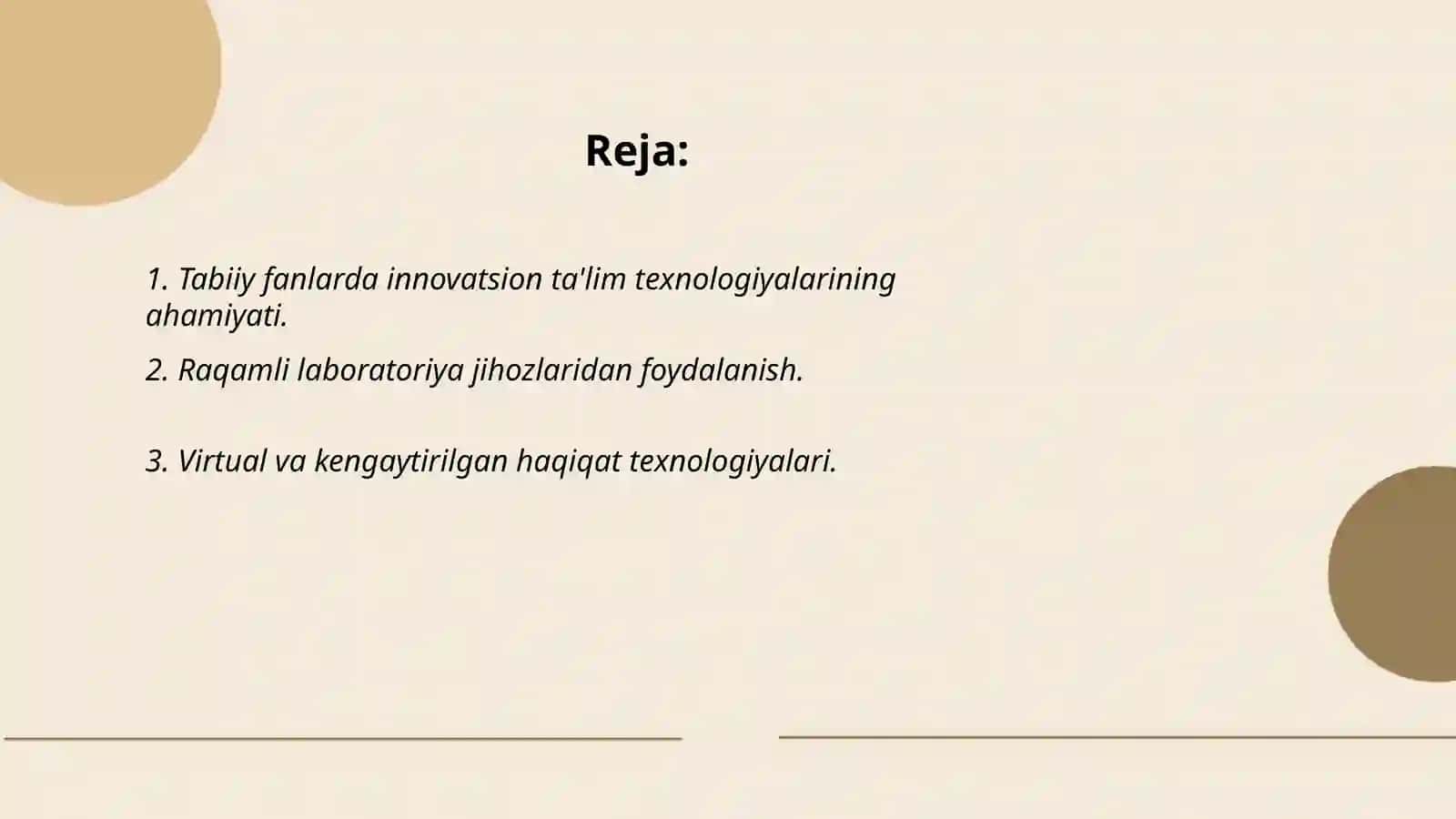 Tabiiy fanlar nazariyasi va metodikasini oʻqitishda innovatsion taʼlim texnologiyalaridan foydalanish 2