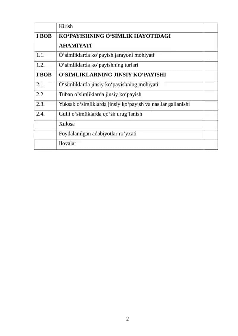 O‘simliklarning jinsiy ko‘payishi va xillari 2