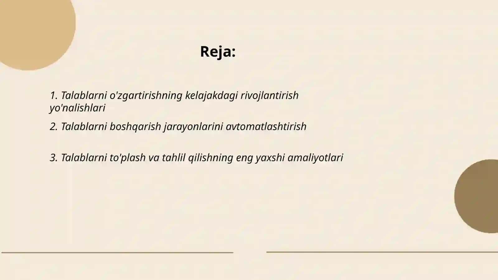 Kelajakdagi talablablarni takomillashtirish va ularni birlashtirish 2