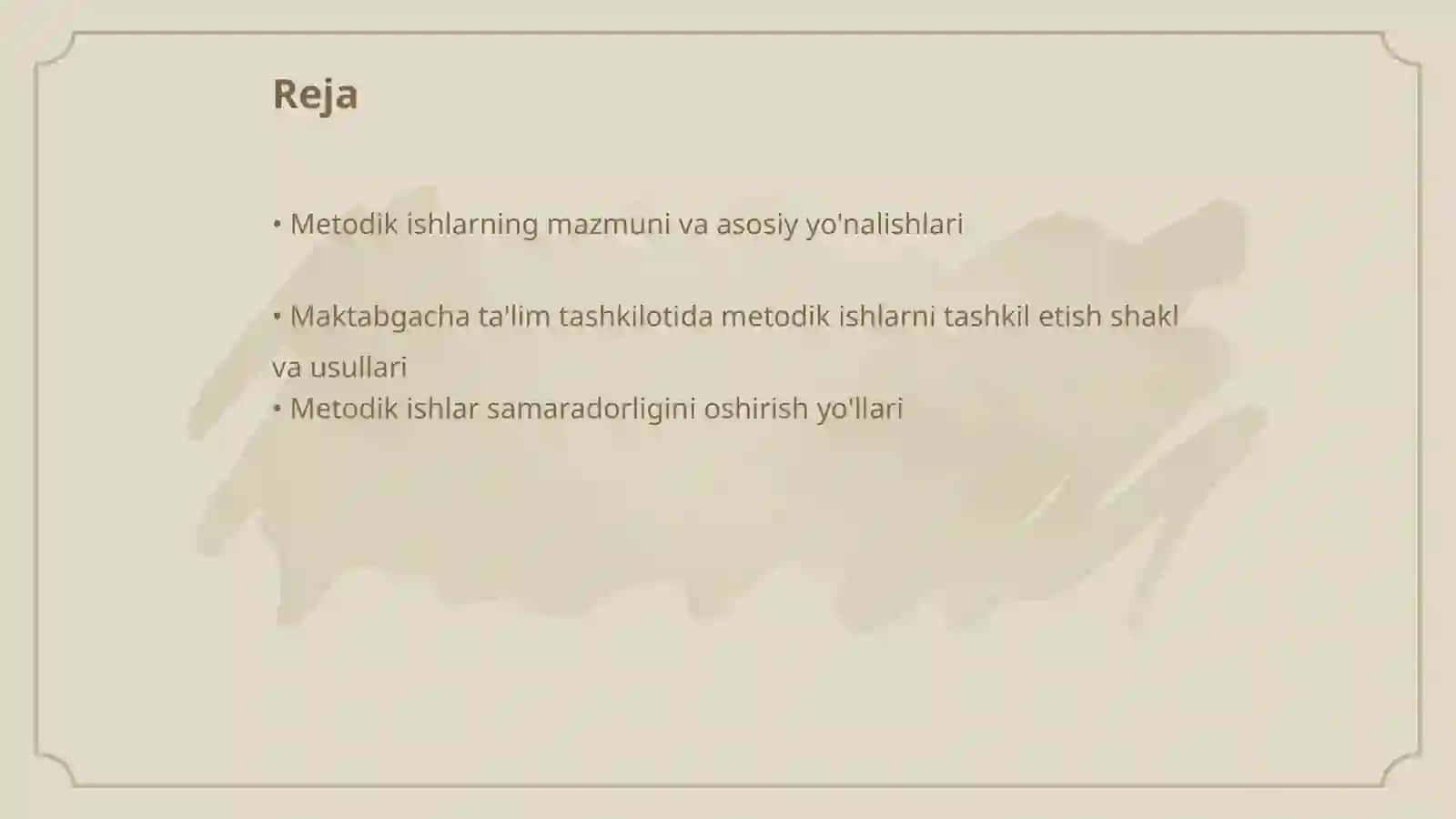 Maktabgacha ta'lim taahkilotida metodik ishlarni tashkil etish shakl va usullari 2