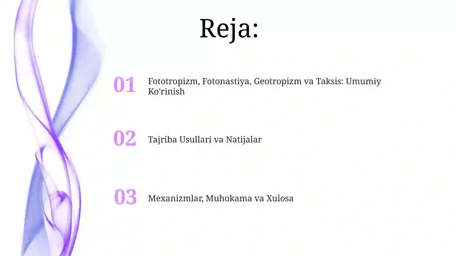 Fototropizm, Fotonastiya, Geotropizm va Taksis 2