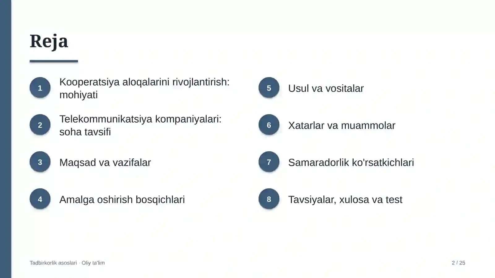 telekommunikatsiya kompaniyalarida kooperatsiya aloqalarini rivojlantirish 9139 2