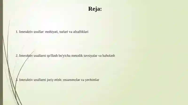 Interaktiv usullar 2