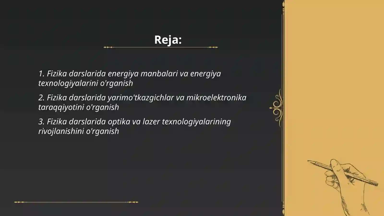 Fizika darslarida tehnika taraqqiyotining asosiy yonalishlarini organish 2
