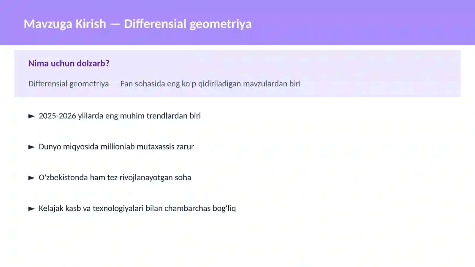 Differensial geometriya 2