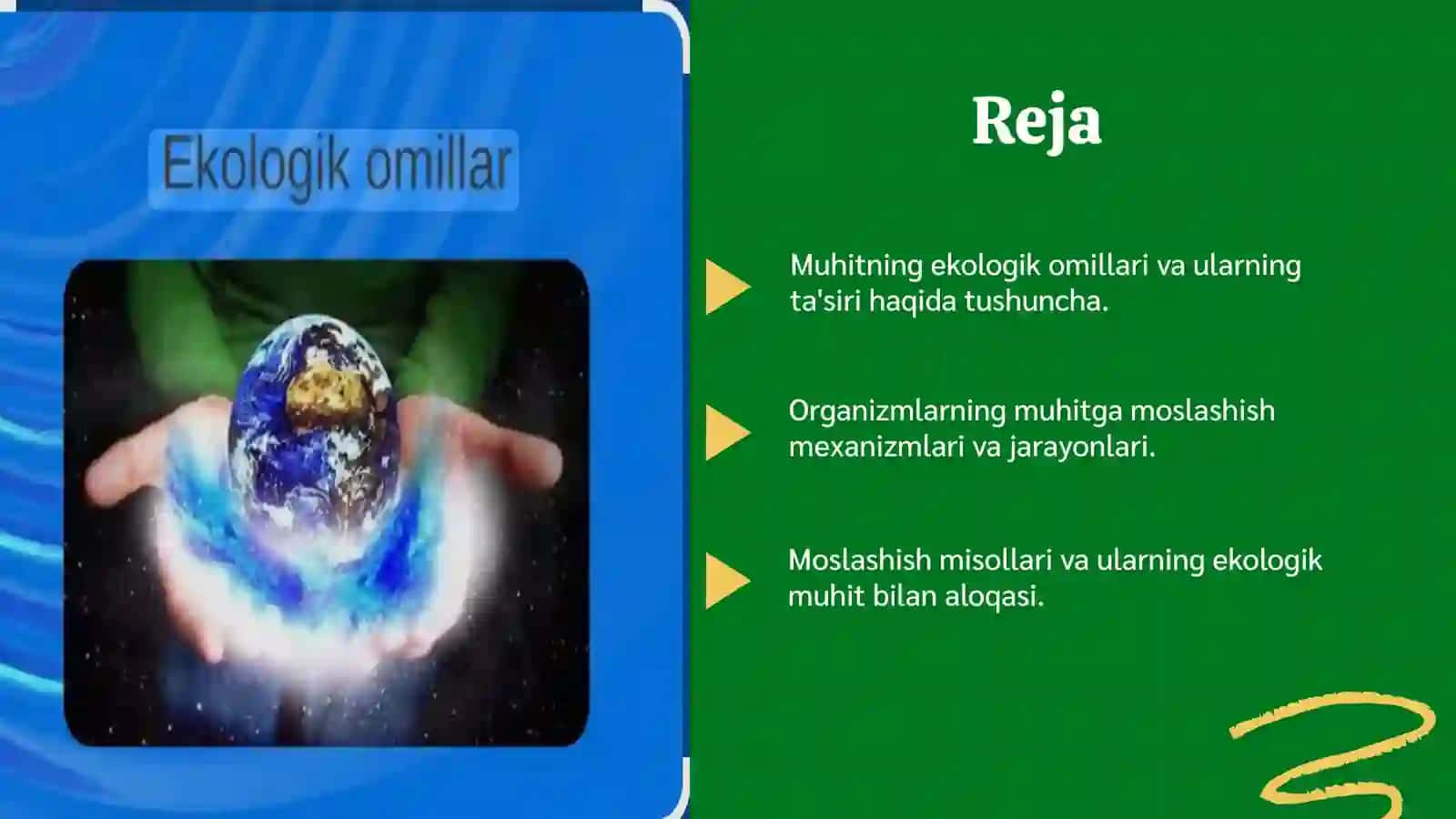 Muhit va ekologik omillar. Muhitga organizmlarning moslashishi 2