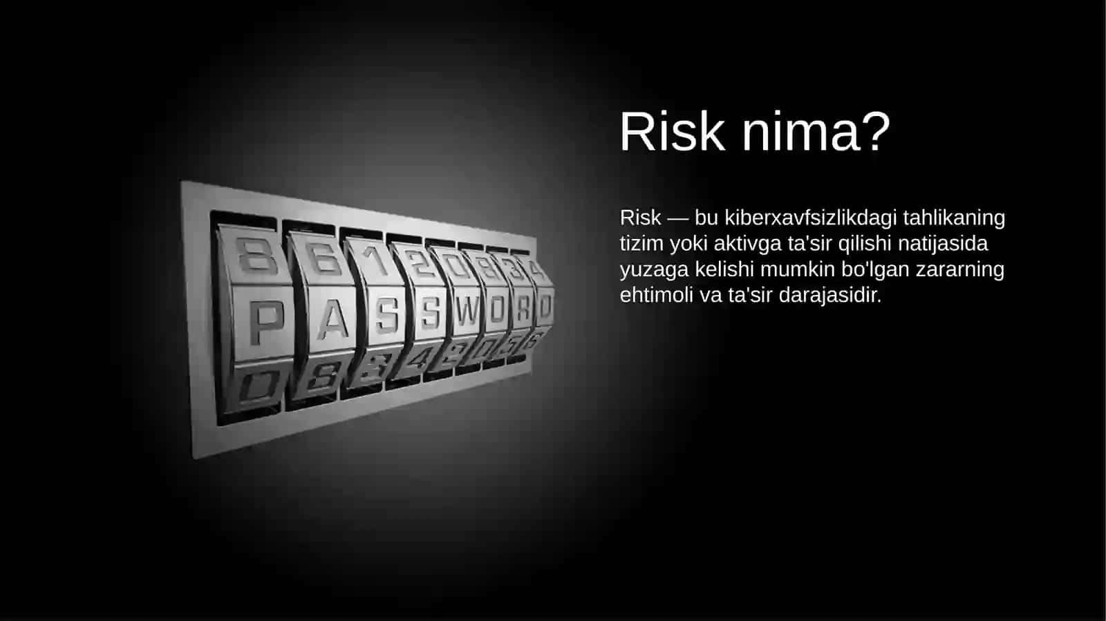 Kibermakondaaxborotxavfsizliginita'minlashdarisklarnibaholash 2