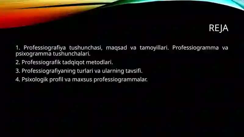 Psixologik professiografiya va mehnatpsixologiyasi ekspertizasi 2
