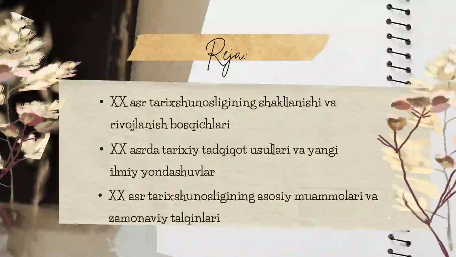 XX asr tarixshunosligi 2