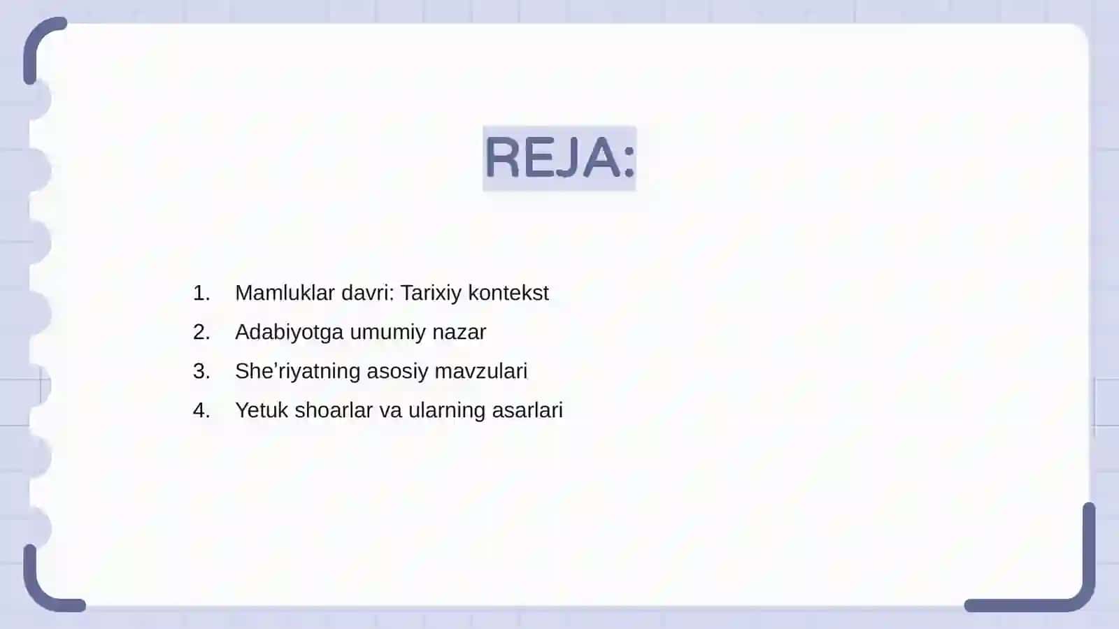 Mamluklar davrida arab sheʼriyati 2