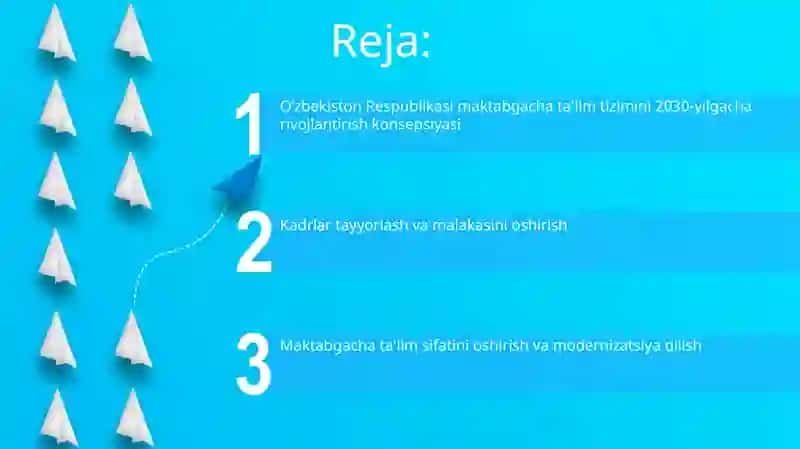 O'zbekiston Respublikasi Maktabgacha ta'lim tizimini 2030-yilgacha rivojlantirish konsepsiyasi 2