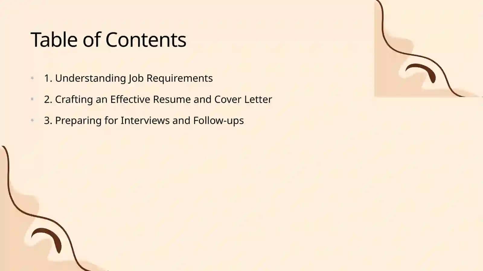 Applying for work 2