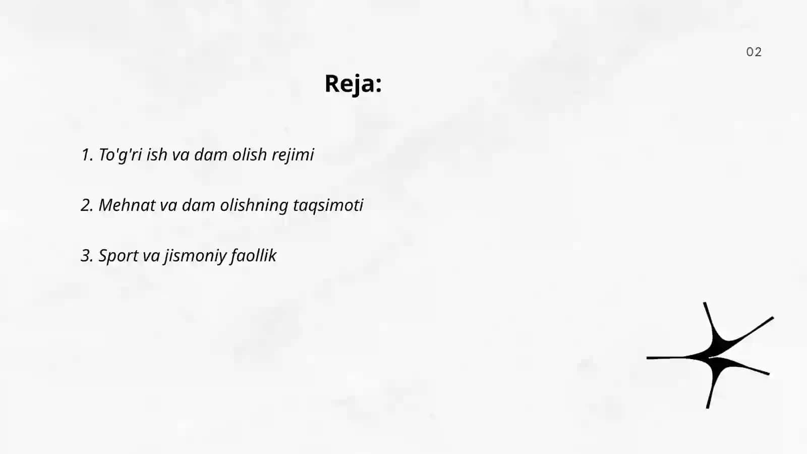 Salomatlikni saqlashda kun davomida mehnat va dam olishning ahamiyati 2