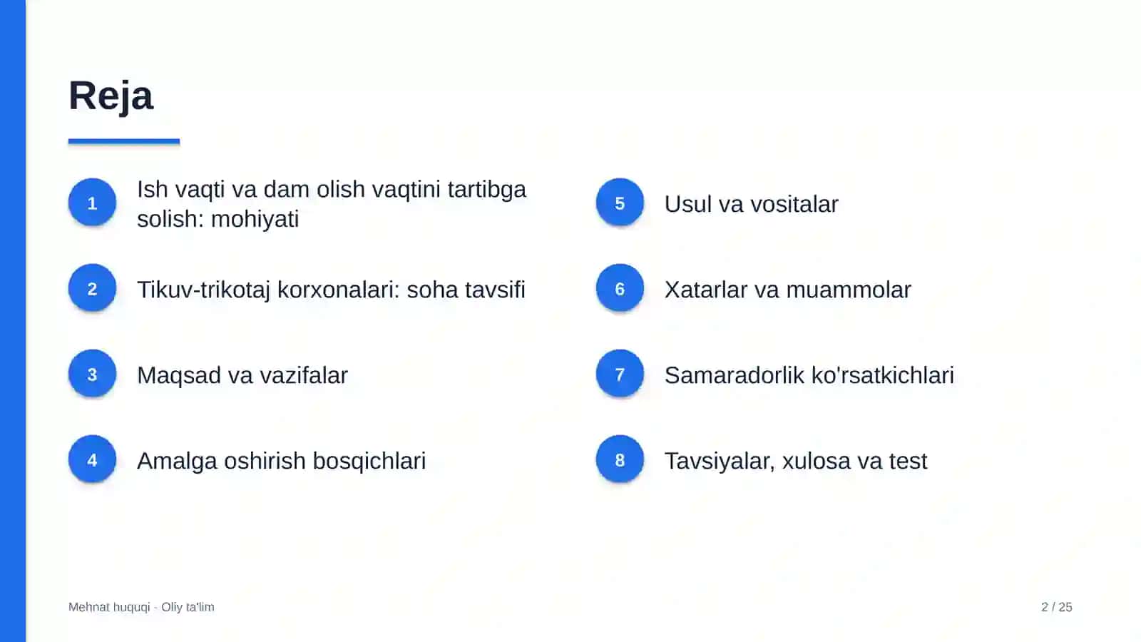 tikuv trikotaj korxonalarida ish vaqti va dam olish vaqtini tartibga solish 5517 2