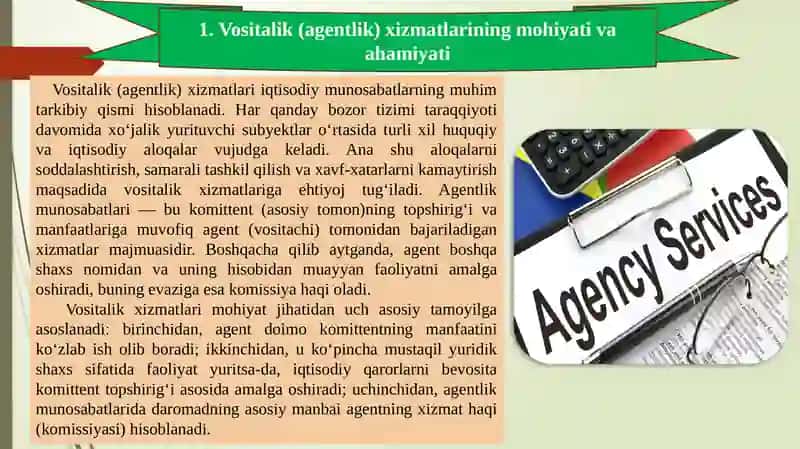 Vositalik (agentlik) xizmatlari hisobini yuritishda milliy standartlar va IFRS talablari: Komissionshartnomalar bo‘yicha farqlar 2