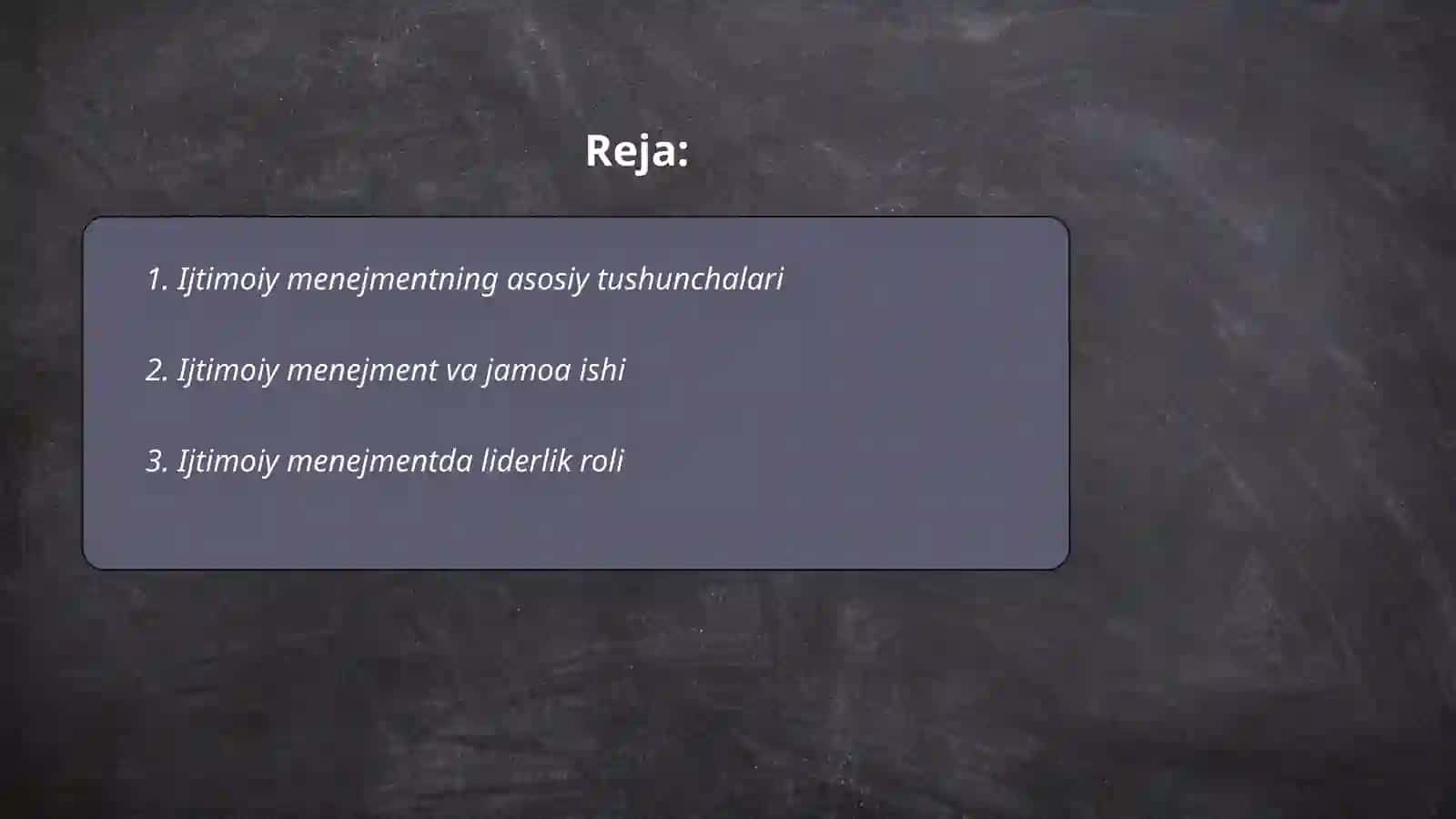 Ijtimoiy menejment 2