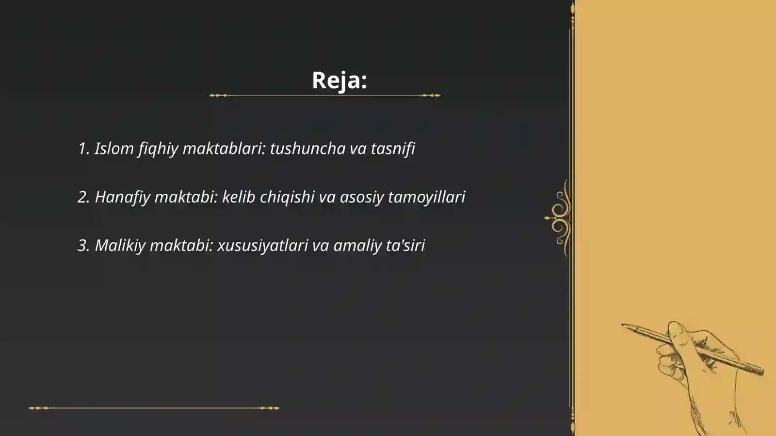 Islom fiqhiy maktablari 2