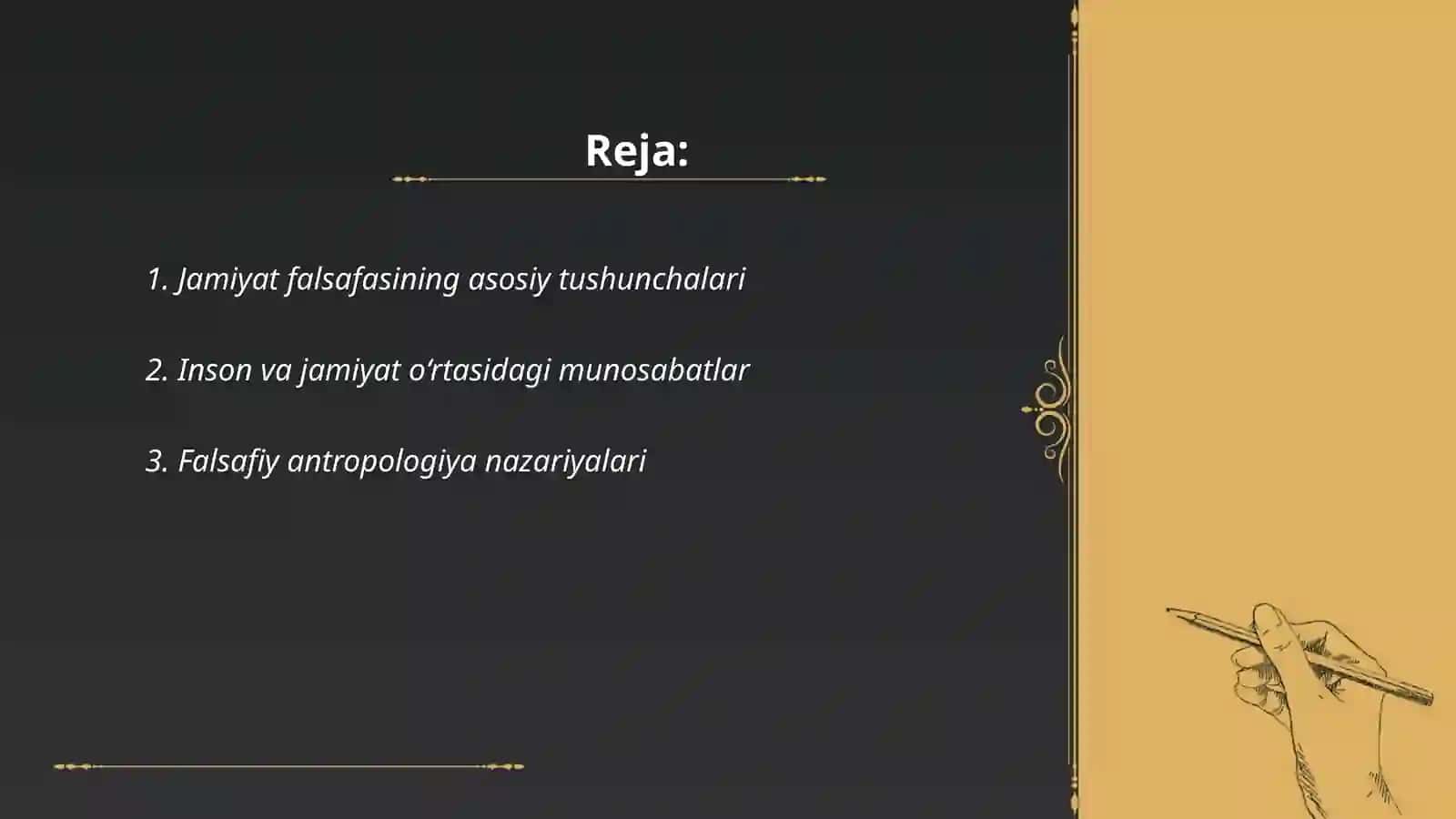 Jamiyat Falsafasi va Inson Muammosi 2