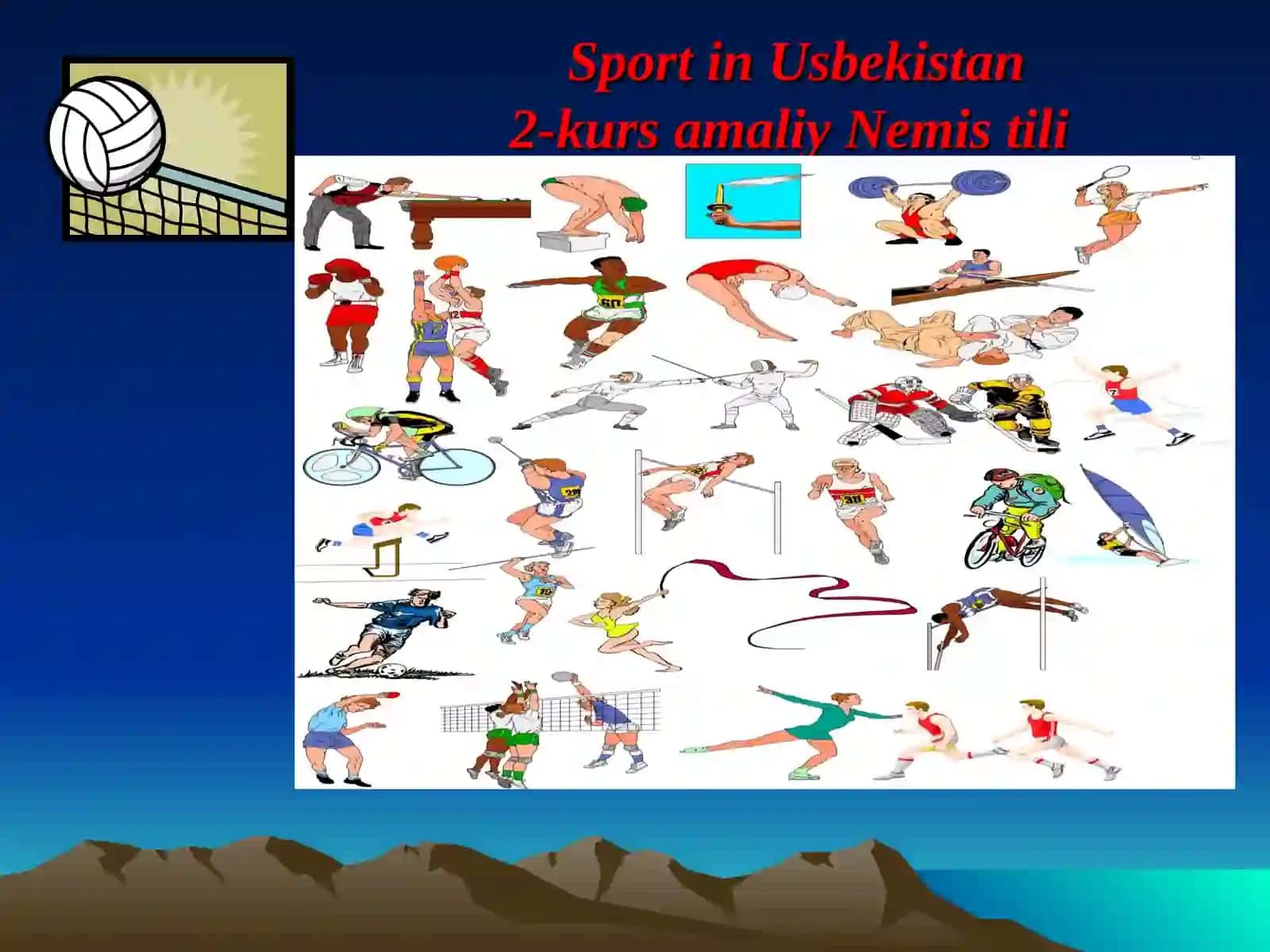 Die Sportarten 2