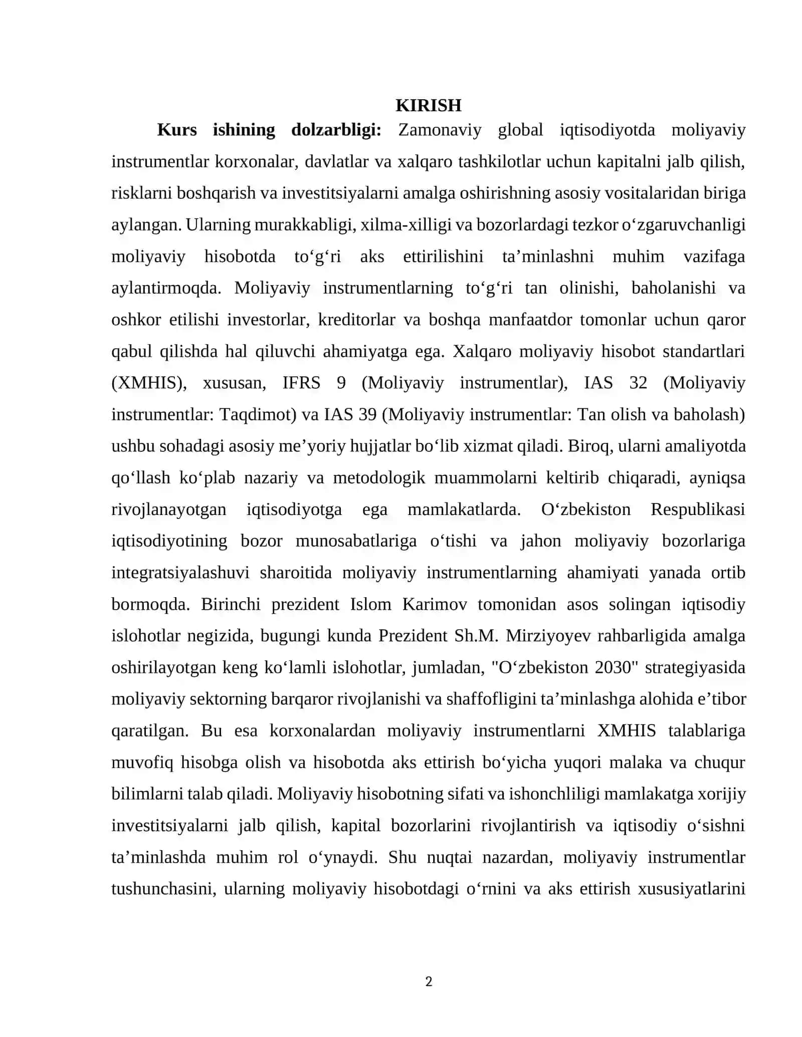 MOLIYAVIY INSTRUMENTLAR TUSHUNCHASI TASNIFI VA HISOBGA OLISH METODOLOGIYASI 2
