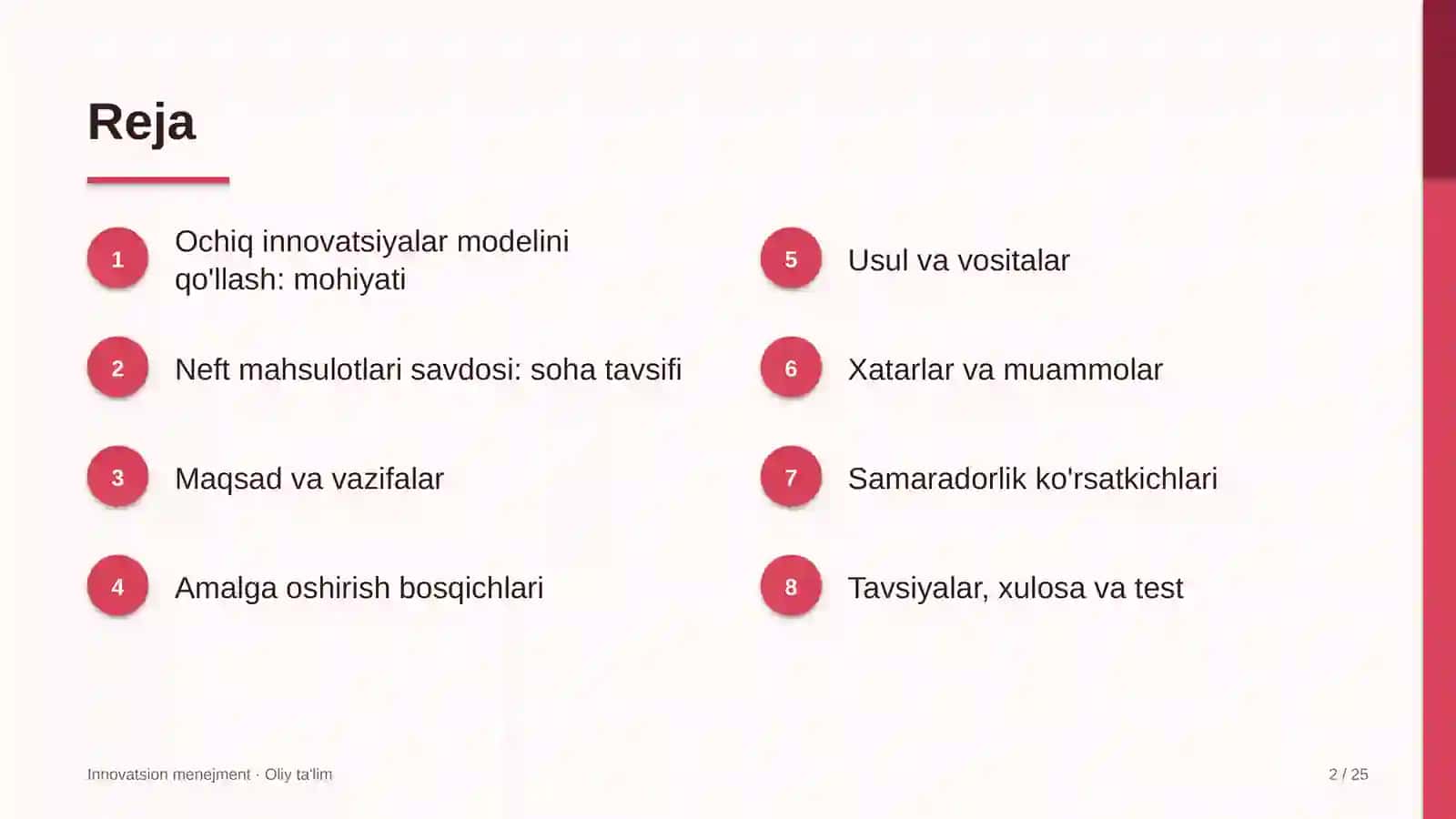 neft mahsulotlari savdosida ochiq innovatsiyalar modelini qo'llash 2679 2