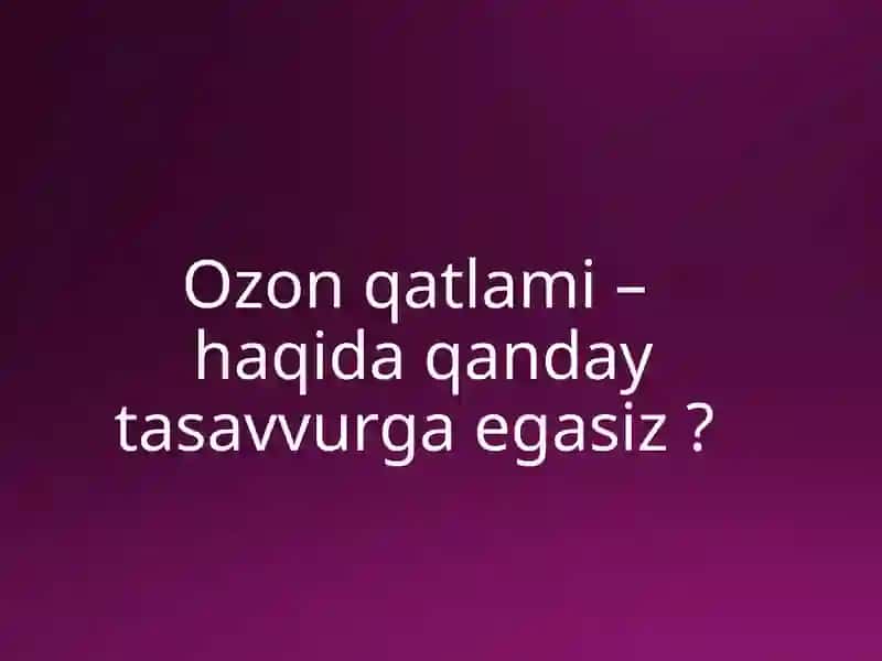 Ozon-qatlami 2