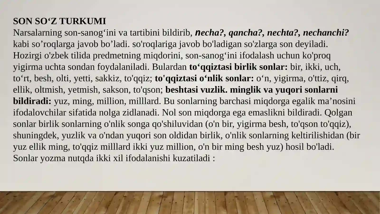 SON SO’Z TURKUMI 2