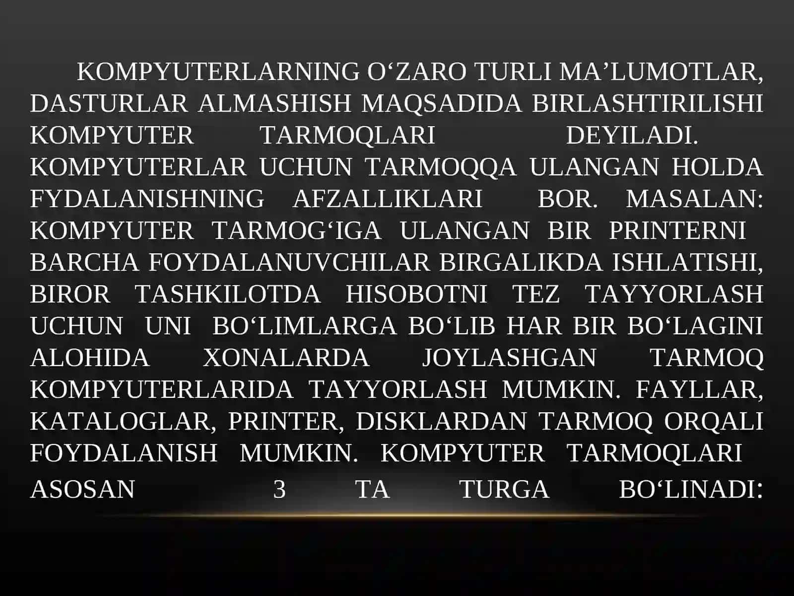 KOMPYUTER TARMOQLARI QURILMALARI 2