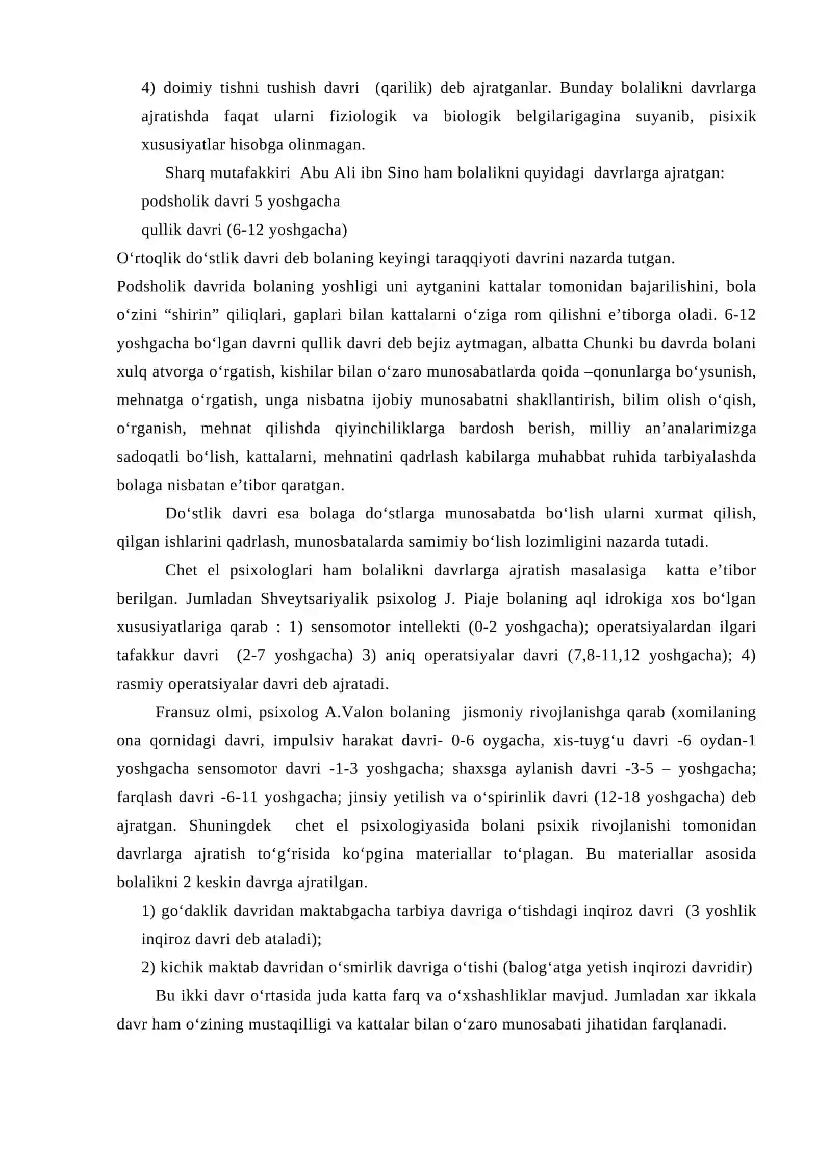 Chaqaloqlik va go‘daklik davrining psixologik xususiyatlarini diagnostika qilish. 2