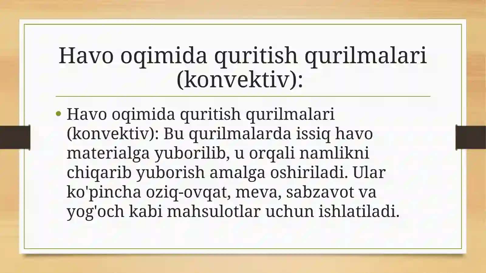 Quritish qurulmalarining turlari 2