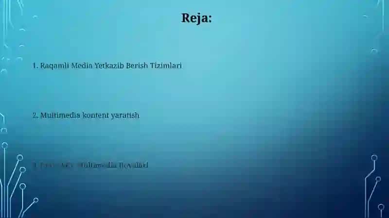 Multimediya texnalogiyalari 2