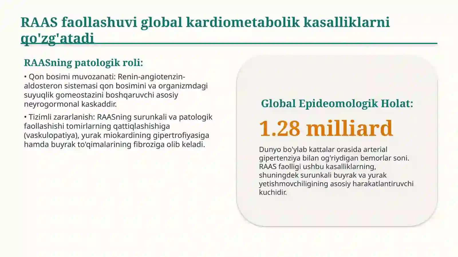 Renin–angiotenzin tizimiga ta’sir qiluvchi yangi dori vositalari | 15 slayd 2